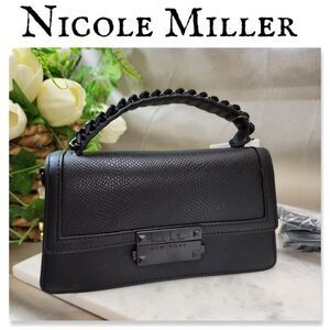 NWT Nicole Miller Black 2 Way Crossbody Bag